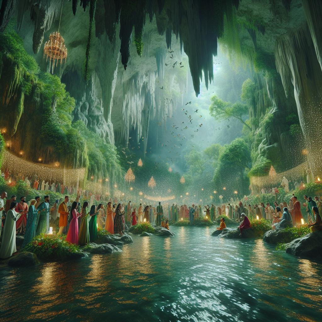 Green river cave celebration.