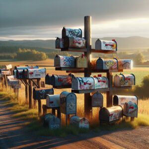 Vandalized rural mailboxes collection