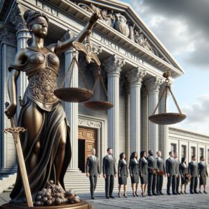 Legal justice concept image.