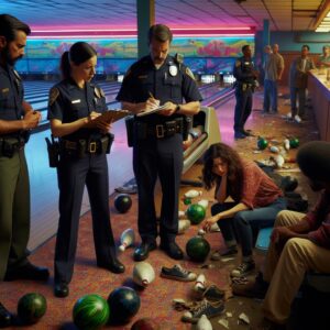 Police raid aftermath Bowling residents.