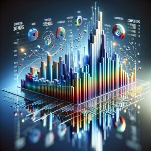 Business competition analysis graph.