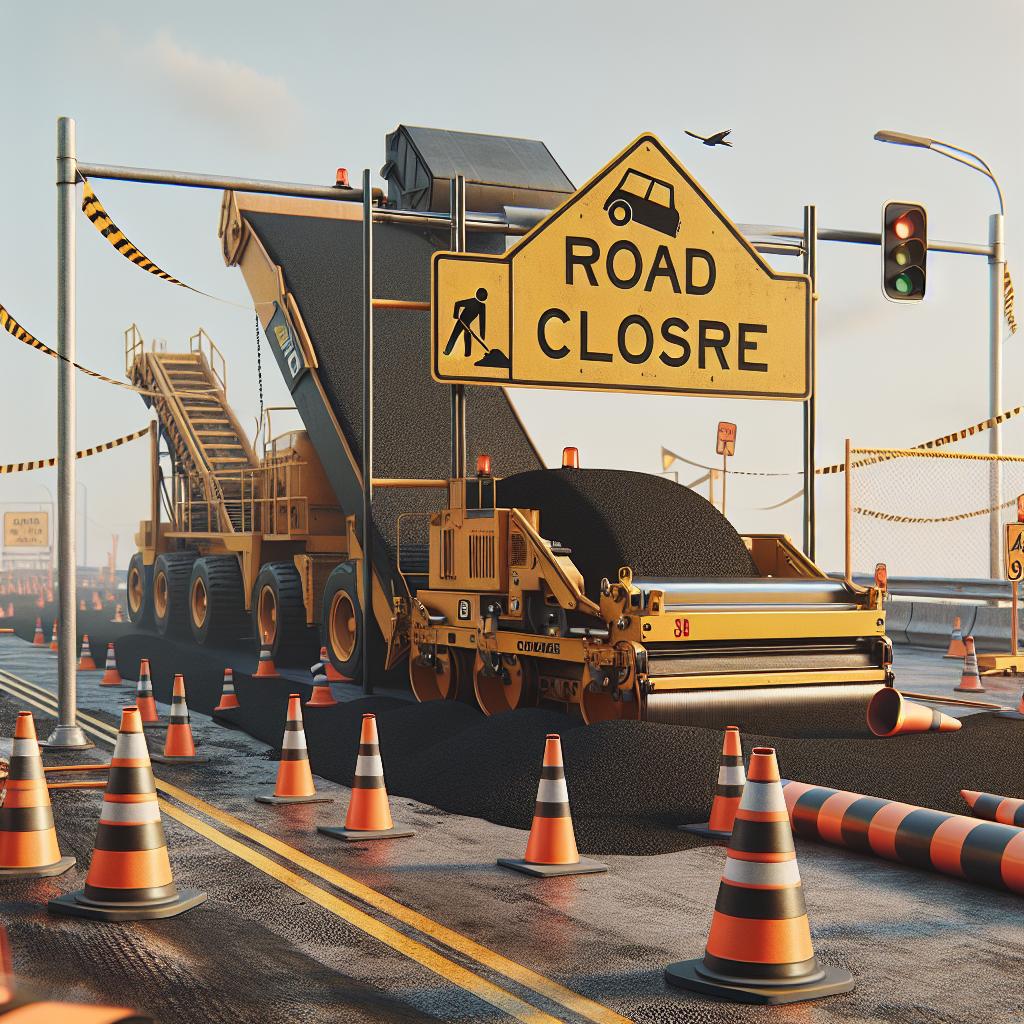 Road closure for repaving