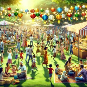 Community festival celebration image.