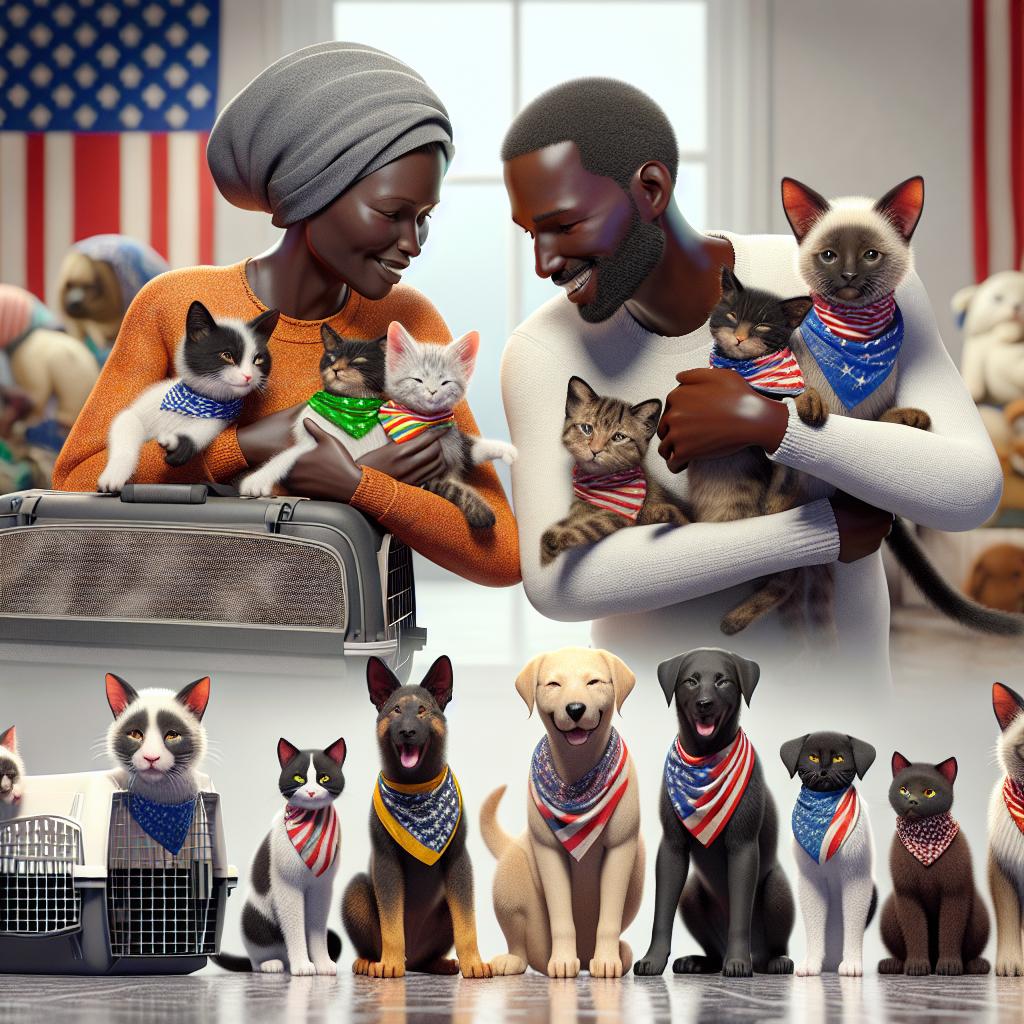 Patriotic pets finding homes.