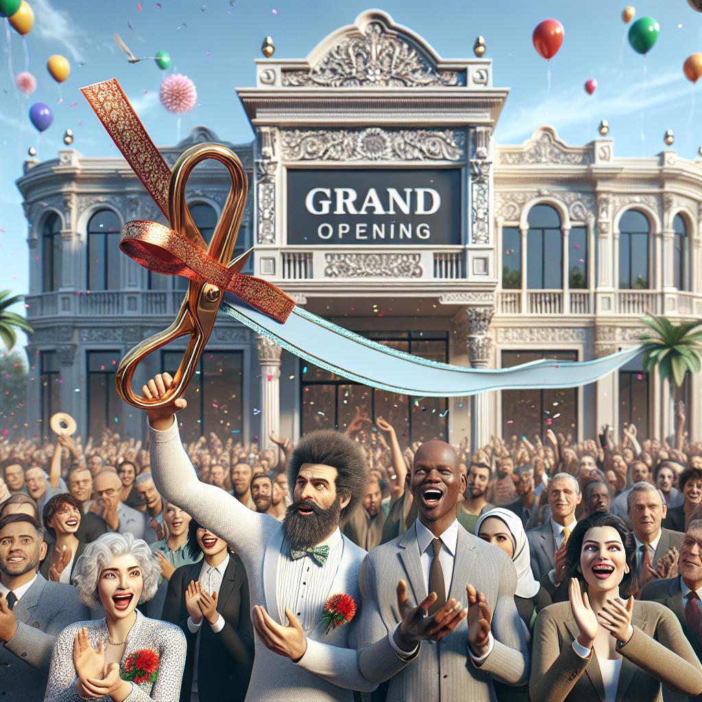 Grand opening celebration image.