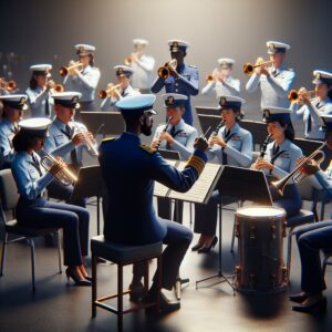 Coast Guard Band rehearsal