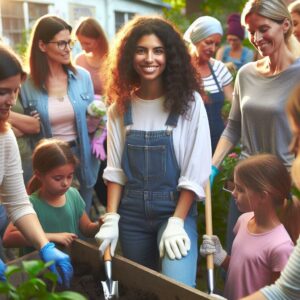 Empowered women supporting community.