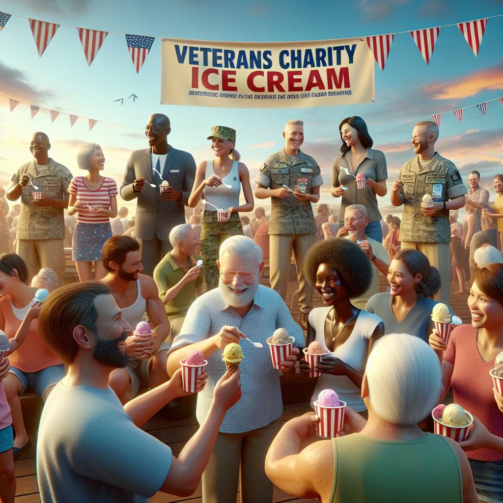 "Veterans charity ice cream"