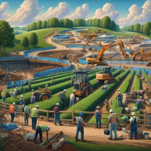 "Construction at Bluegrass Farms"