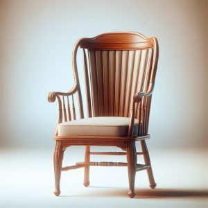 Elderly person's empty chair.