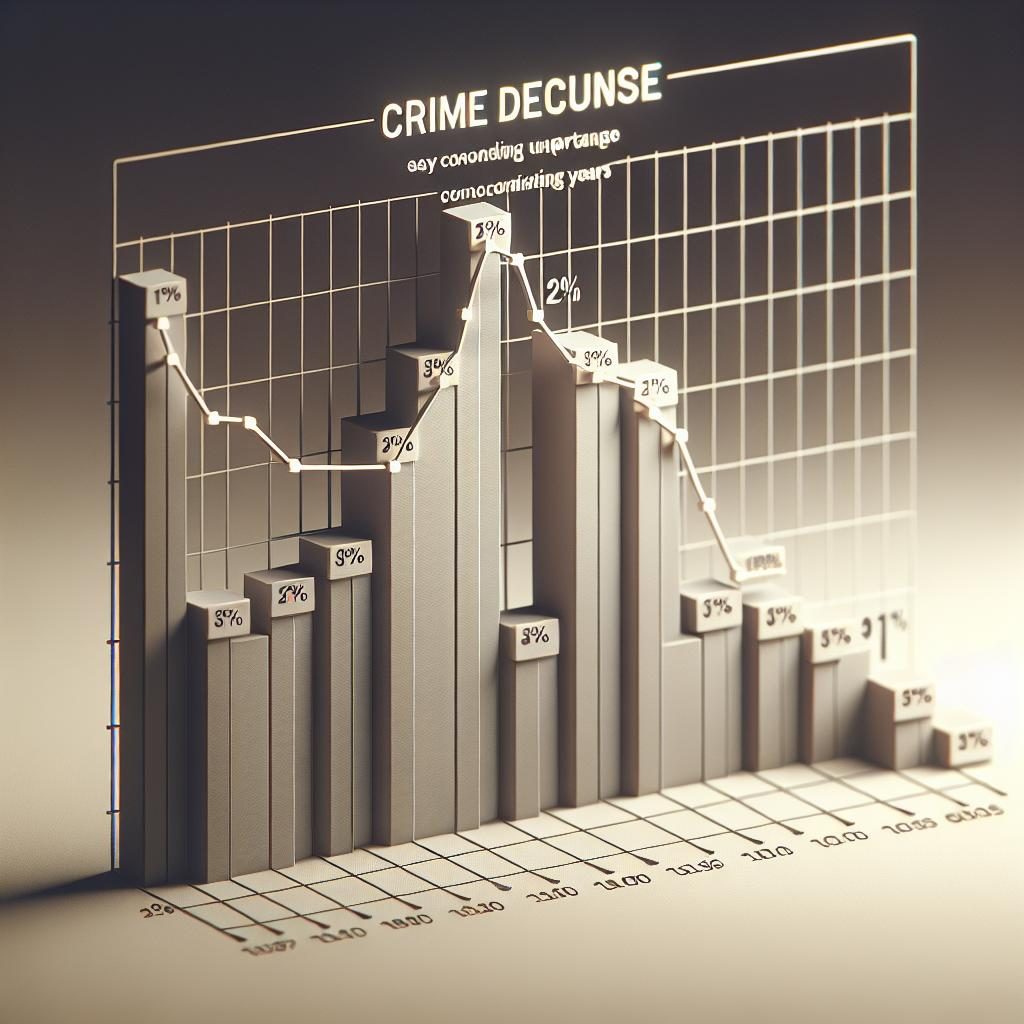 "Graphic showing crime decline"