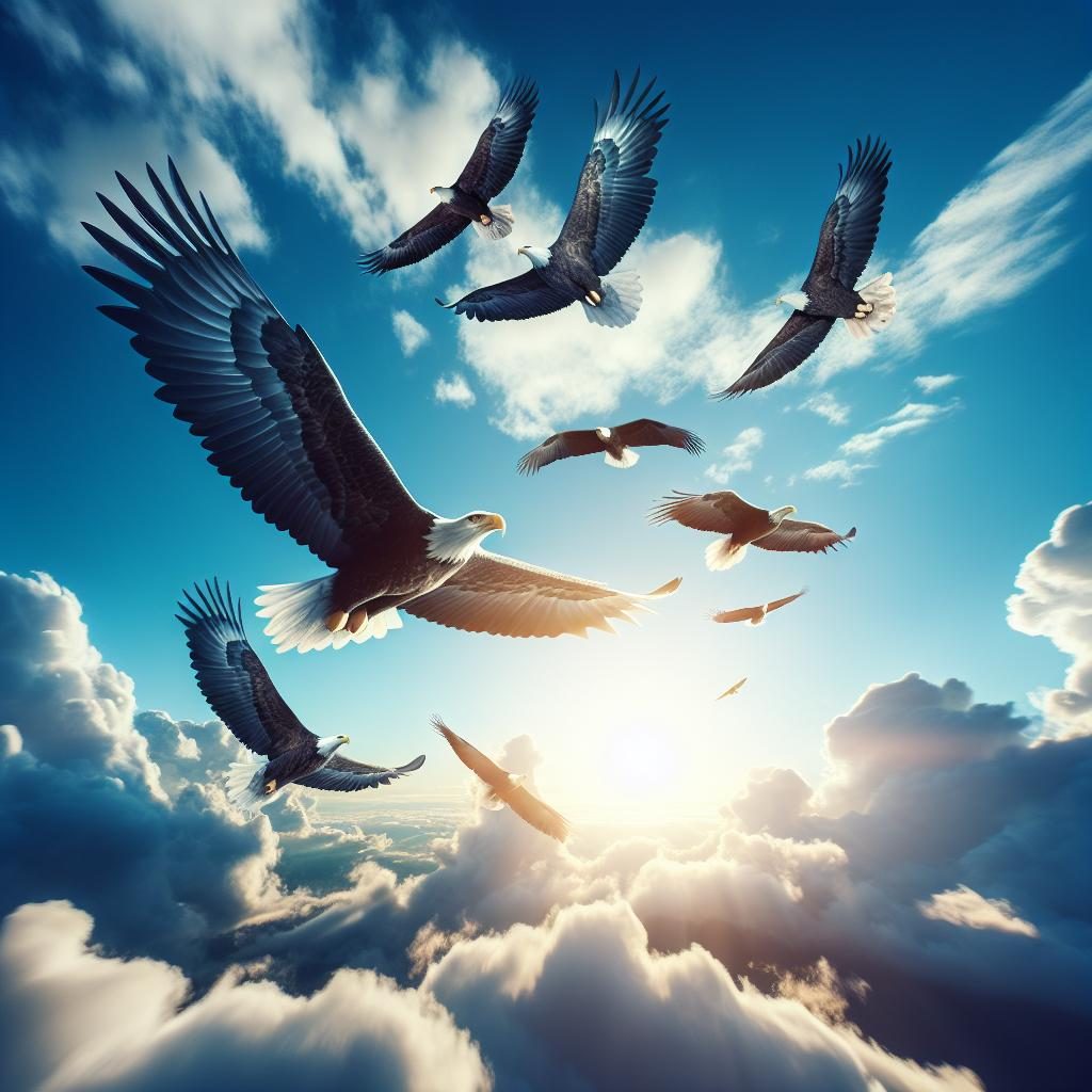 Eagles soaring high