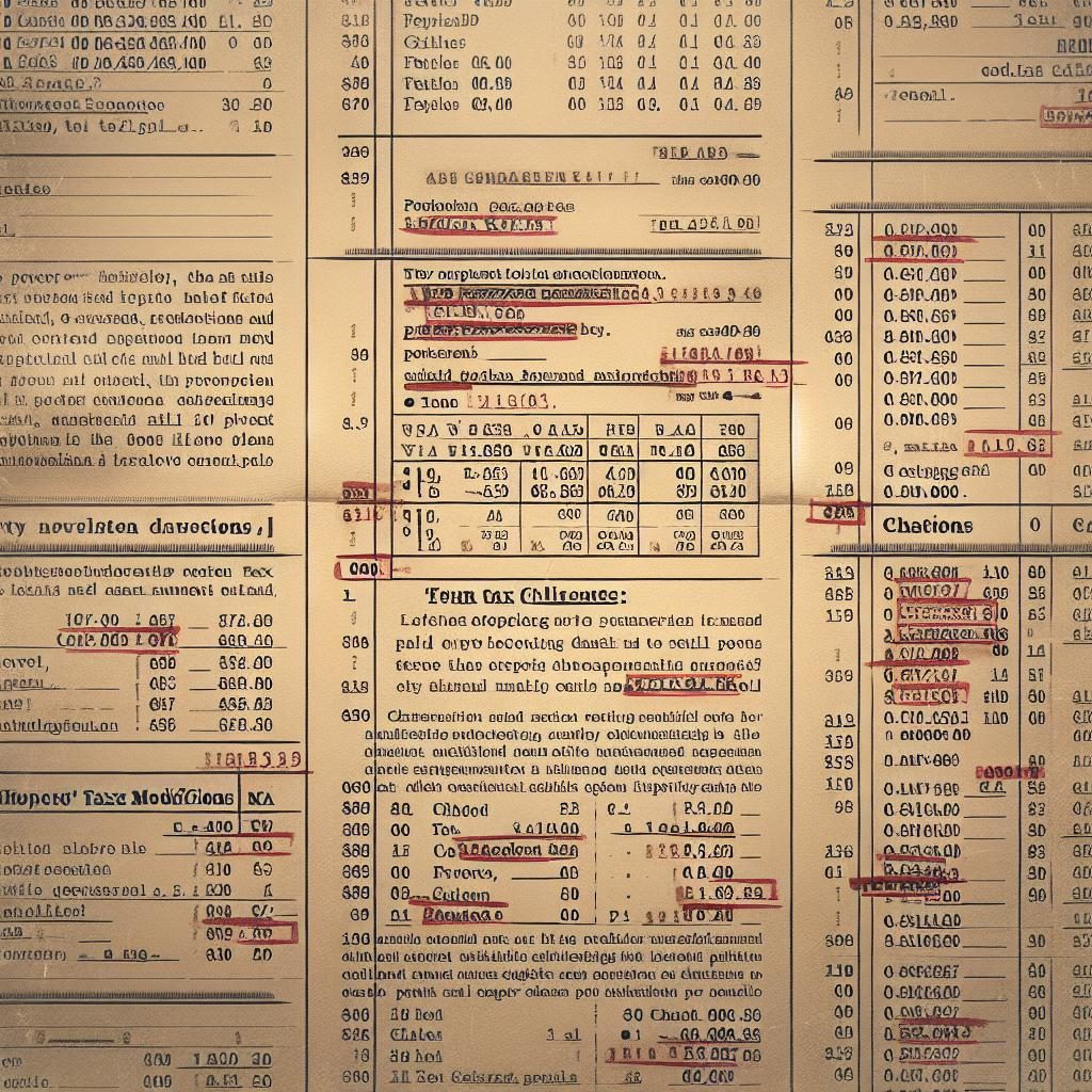 Property tax bill adjustments.