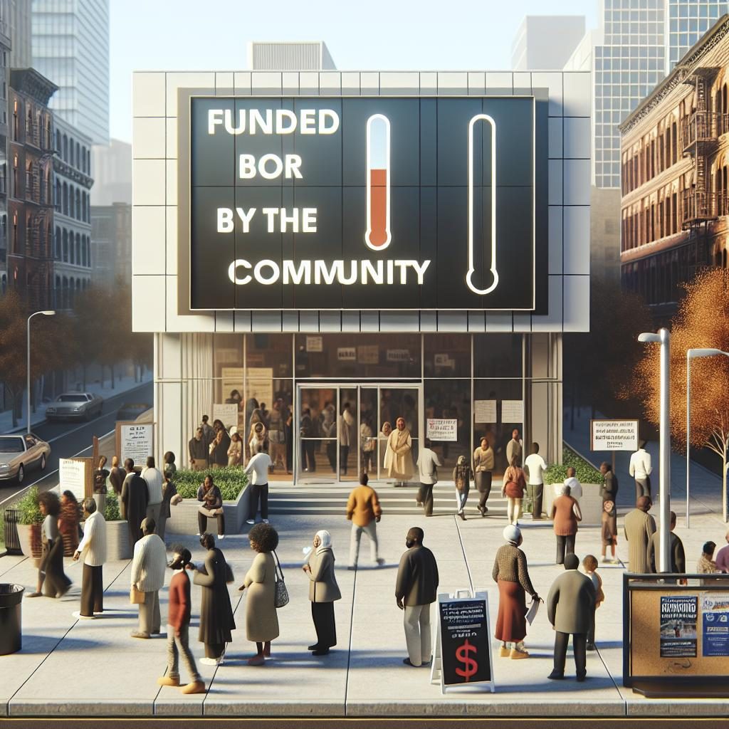 "Community center funding concept"