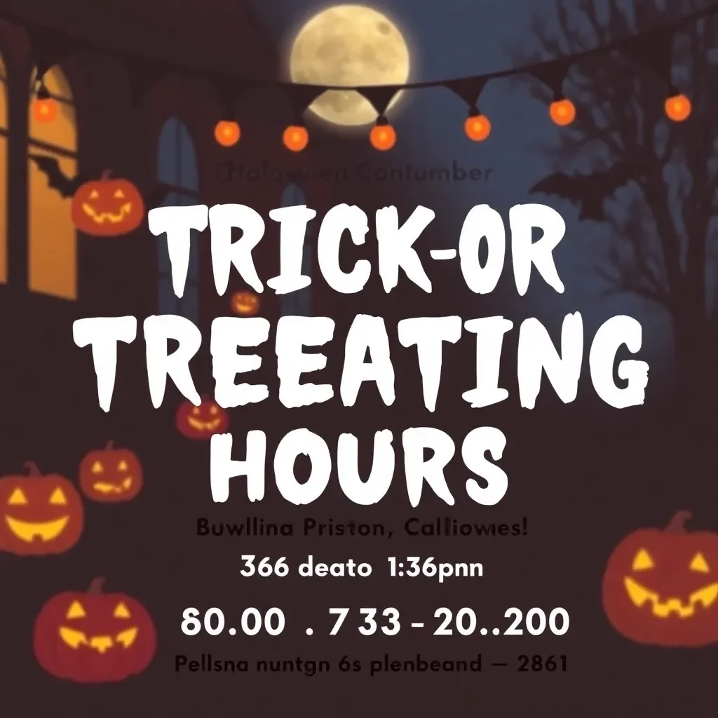 Halloween Trick-or-Treating Hours Announced for Bowling Green and Surrounding Areas