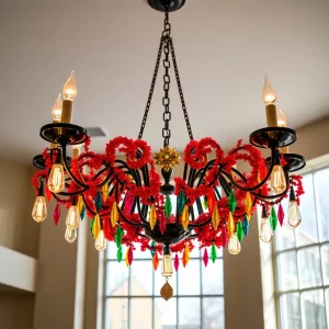 Bowling Green Students Create Colorful Chandelier Art Project