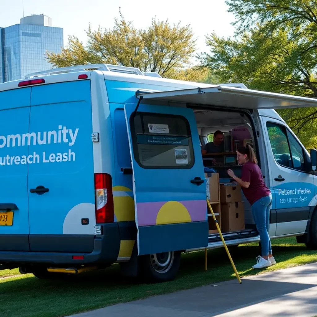 Community outreach van providing job opportunities in Bowling Green