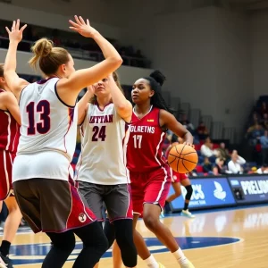 Kentucky Wildcats women's basketball team playing during a match