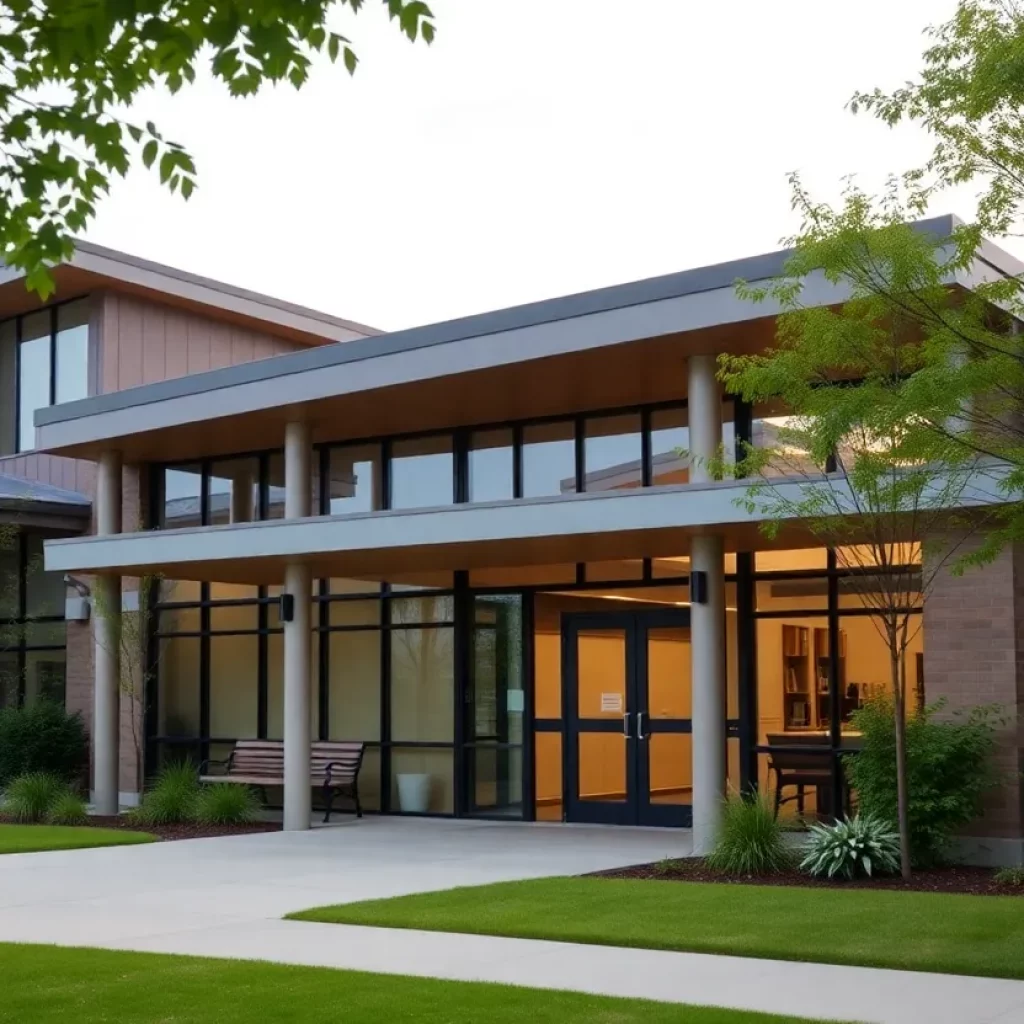 Rendering of the new mental health center in Bowling Green, KY