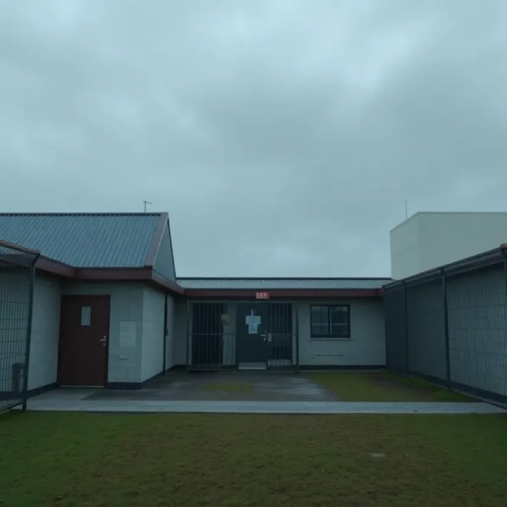 Exterior view of a juvenile detention center in Warren County