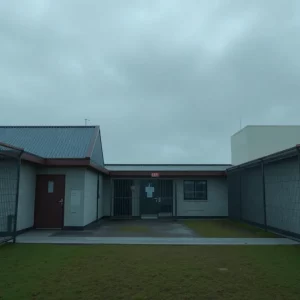 Exterior view of a juvenile detention center in Warren County