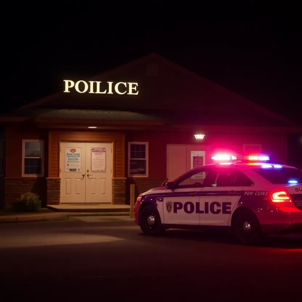 Police car at the Bowling Green Police Department