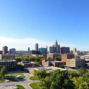 A panoramic view of Bowling Green, Kentucky