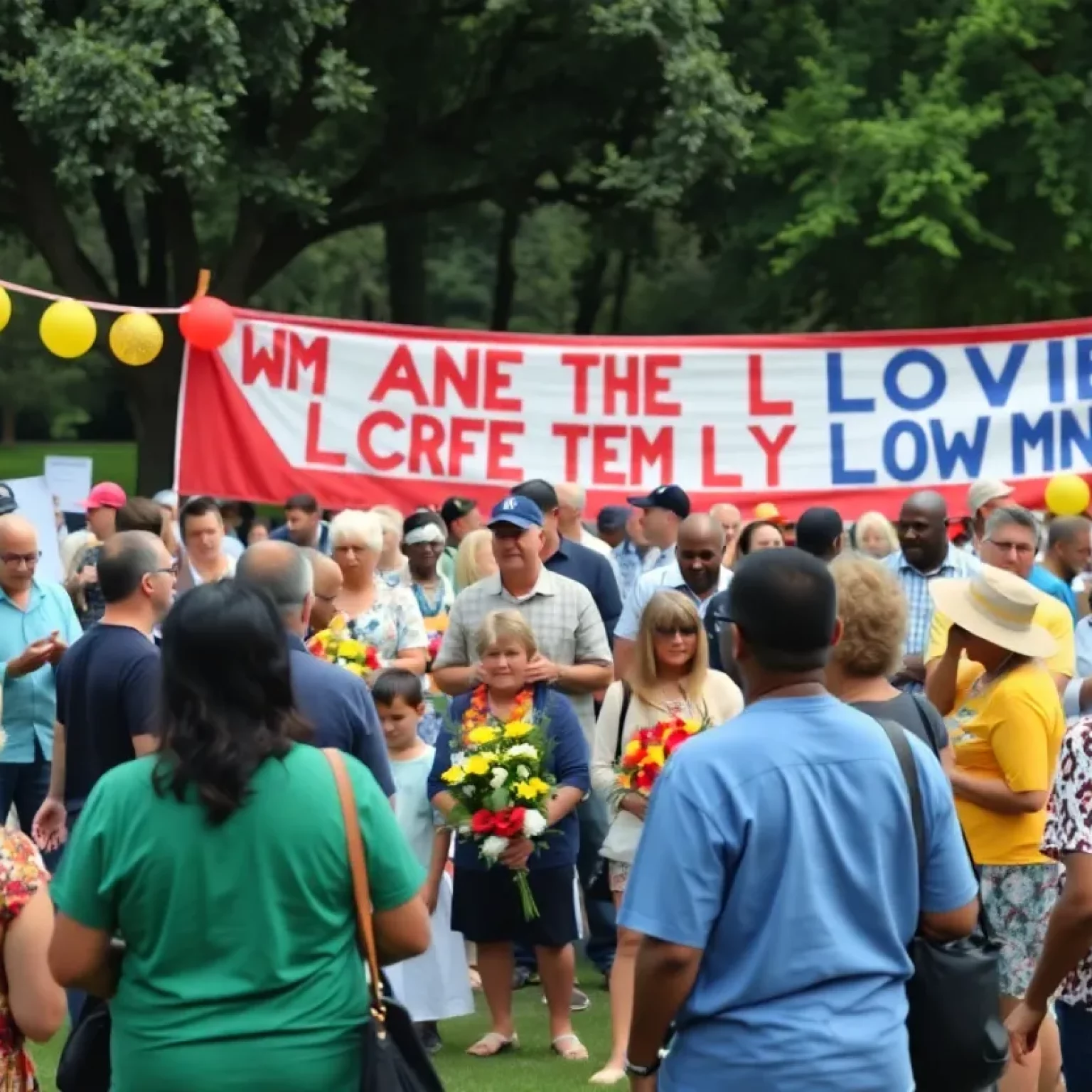 Bowling Green community members gathering to honor a local legend