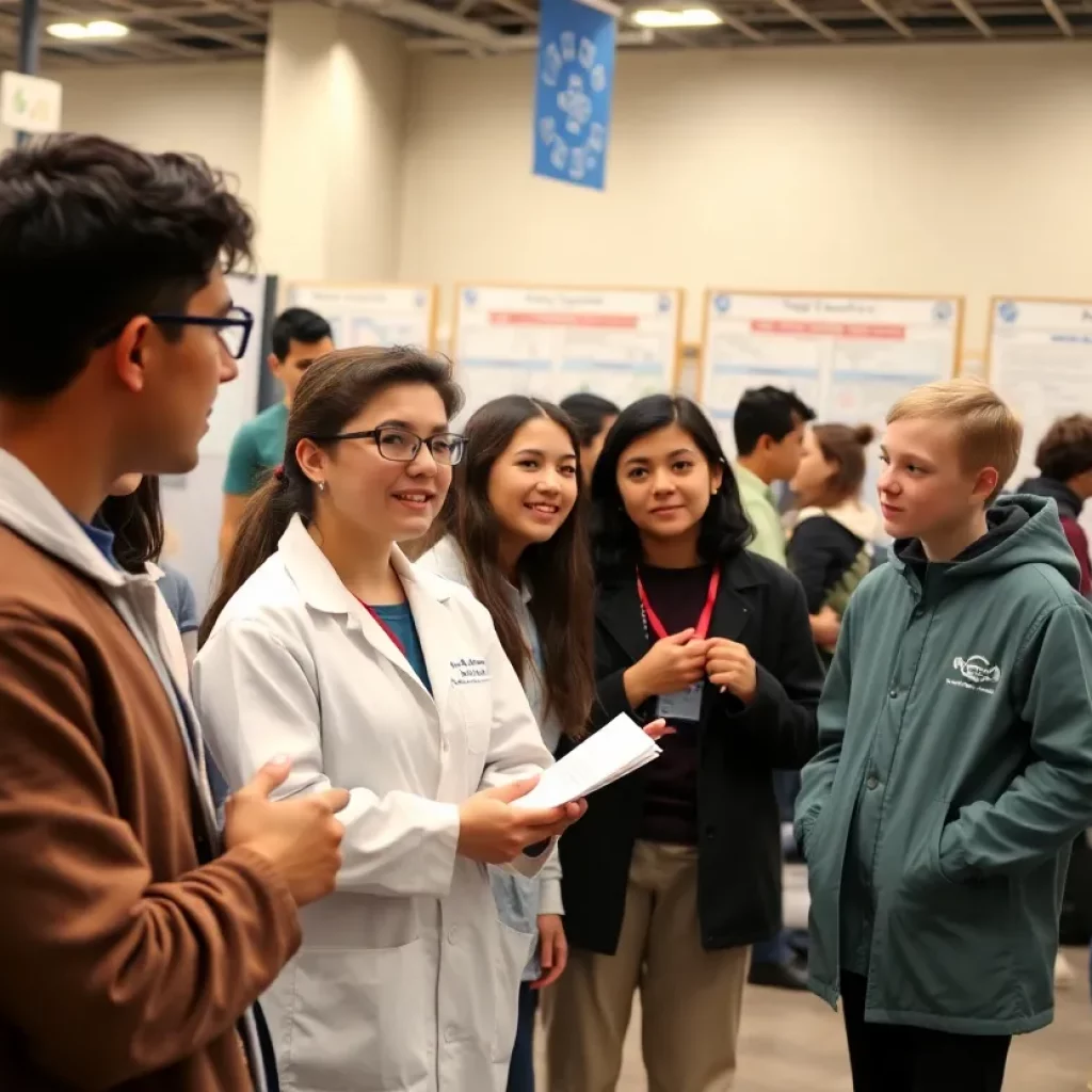 Students from Gatton Academy presenting their science research