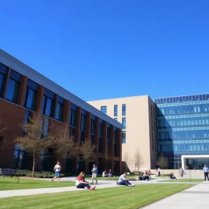 Western Kentucky University campus with students