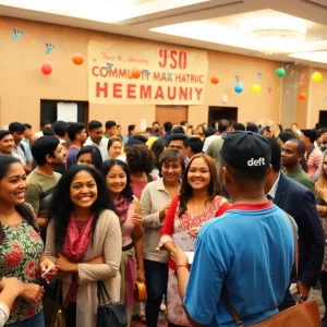 Community members celebrating at the Bowling Green alumni induction event.