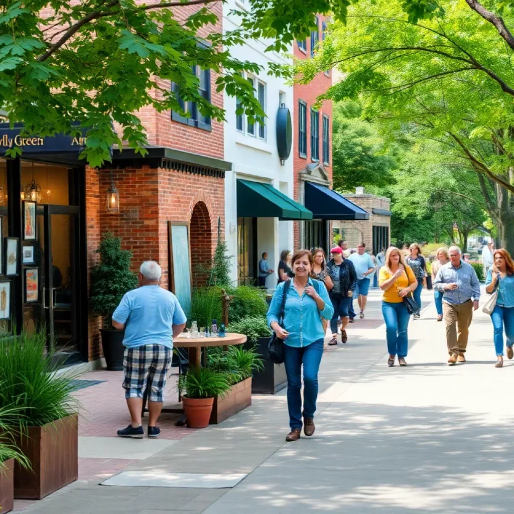 Community members engaging in activities in a vibrant Bowling Green setting.