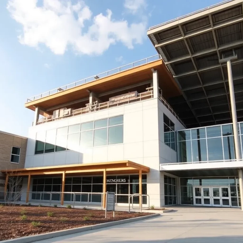 Modern healthcare construction site in Bowling Green, Kentucky