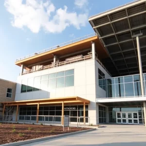 Modern healthcare construction site in Bowling Green, Kentucky