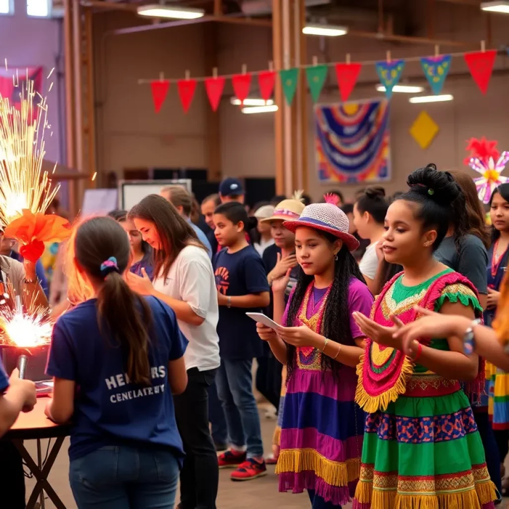 Students participating in Skills USA Competition and cultural celebration at Bowling Green