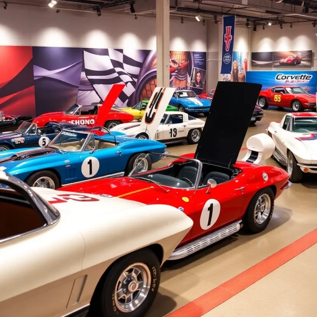 Photographic works from the Speed Captured exhibit at the National Corvette Museum.